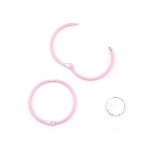 Кольца для альбомов цвет розовый, 50мм, набор 2шт.  ScrapBerrys SCB2504450