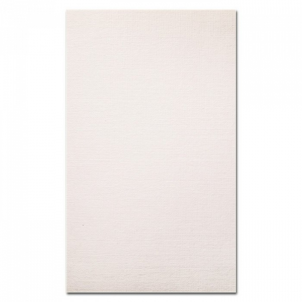 Открытка двойная 9,6*16,2см цвет белый фактура "Холст" ЛО-021001-3														