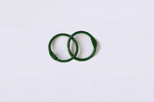 Кольца для альбомов цвет зеленый, 20мм, набор 2шт.  ScrapBerrys SCB2504720