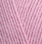 Пряжа "LANAGOLD CLASSIC" 98 розовый 5*100 г. 140м 49% шерсть, 51 % акрил  ALIZE 98														
