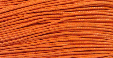 Шнур вощеный оранжевый d=1,2мм С523 20м за 1 м  