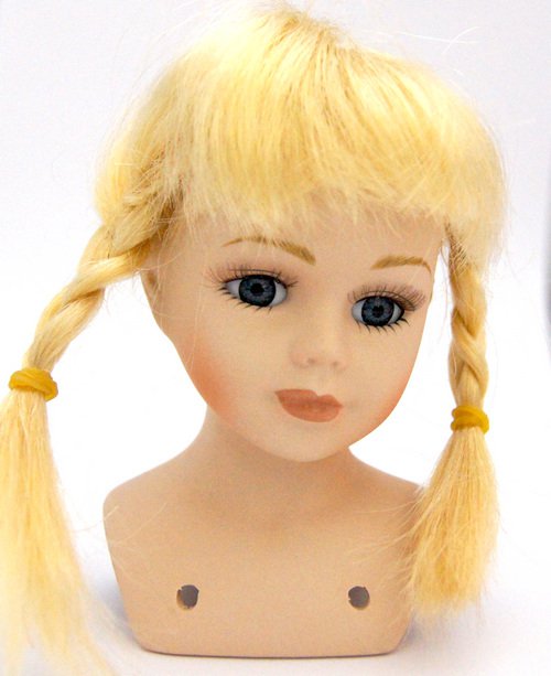 Волосы для кукол П 30 косички светлые (блонд) П 50(23768)