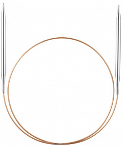 Спицы круговые супергладкие D 3,0мм, длина 250см экстрадлинные из никелиров. латуни  Addi 108-7/3,0-250														