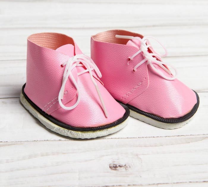 Обувь для куклы-Ботиночки 80*50*45мм, розовый за 1 пару  СЛ 3495207														