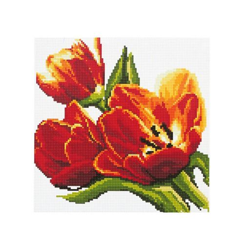 Мозаика на деревянной основе "Тюльпаны 2" 40*50см GZ003
