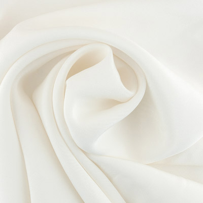 Ткань для батика "Grepe de Chine", 100% шелк, 28*28см, цвет белый плотность 52г/м  Гамма SG-463														