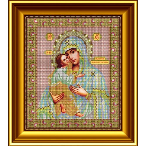Вышивка бисером Galla collection "Икона Божией Матери "ПСКОВО-ПЕЧЕРСКАЯ" (26*31см)