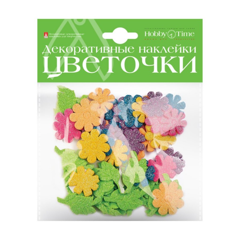 Наклейки фоамиран Цветочки  АЛЬТ 2-022														