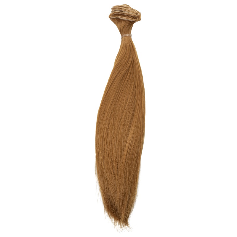 Волосы для кукол трессы прямые "Элит" цв. 153 рыжий №27 В-100см L= 27см 554562/26496														