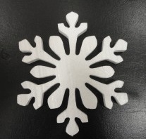 Снежинка из пенопласта 15 см. Мороз и солнце