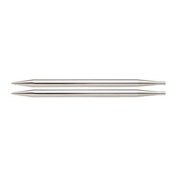 Спицы съемные Nova Metal D 3,5см для длины тросика 20см никелиров. латунь, серебрис 2 шт. Knit Pro 10422														