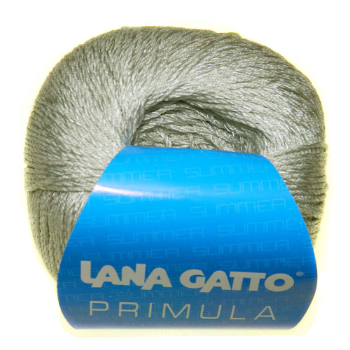 Пряжа "PRIMULA" 6556 т. серый 10*50 г. 158м 67% хлопок, 33% вискоза  Lana Gatto 6556														