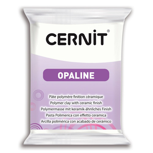 Глина полимерная "Cernit OPALINE" запекаемая цв. 010 белый 56гр.  Cernit CE0880056														