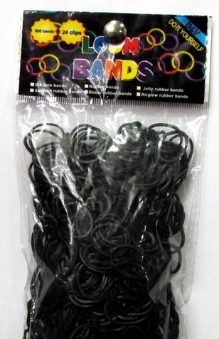 Резинки для плетения LOOM BANDS черные