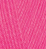 Пряжа "SEKERIM BEBE" 149 ярко-розовый 5*100 г. 350м 100% акрил   ALIZE 149														