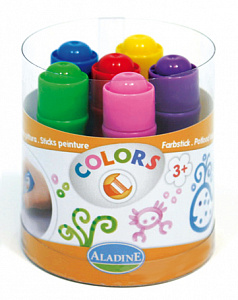 Фломастеры  6цв. "Aladine. Colors" детские с увеличенным основанием 42003														