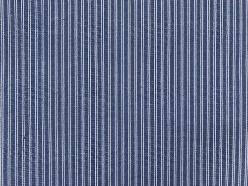 Ткань "Джинс FD Полоска-2 ", 40% п/э, 60% хлопок, 48*50см цвет т. синий 26015														