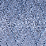 Пряжа трикот. "Ribbon Lurex" 729 голубой с серебром 4*250г. 90м, 60% хлопок 40% вискоза 20% металик  YarnArt