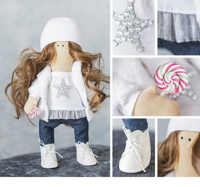 Набор для творчества "Интерьерная кукла Лея" набор для шитья 18,9*22.5*2,8 см  АртУзор 4922074														