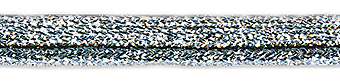 Кант декоративный цвет серебристый люрекс 2,5 мм*25 м за 1м 9 404														