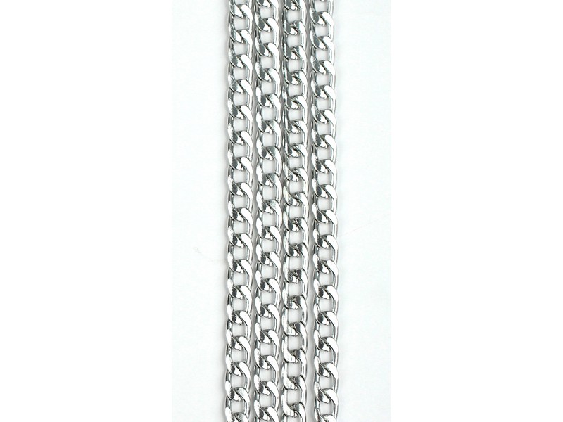 Цепь 1804-39А для творчества металл под серебро 2м.