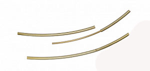 Застежка в форме трубочки 1мм металл цв. золотистый, 1шт на блистере  KNORR PRANDELL 2235574														