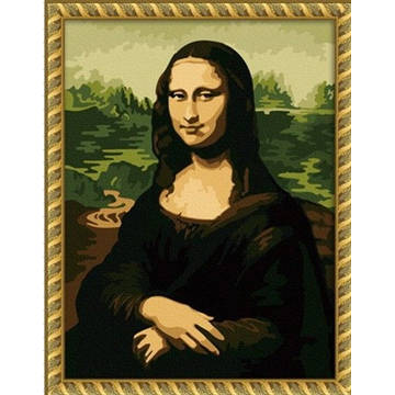 Раскраска по номерам  30*40см "Мона Лиза"