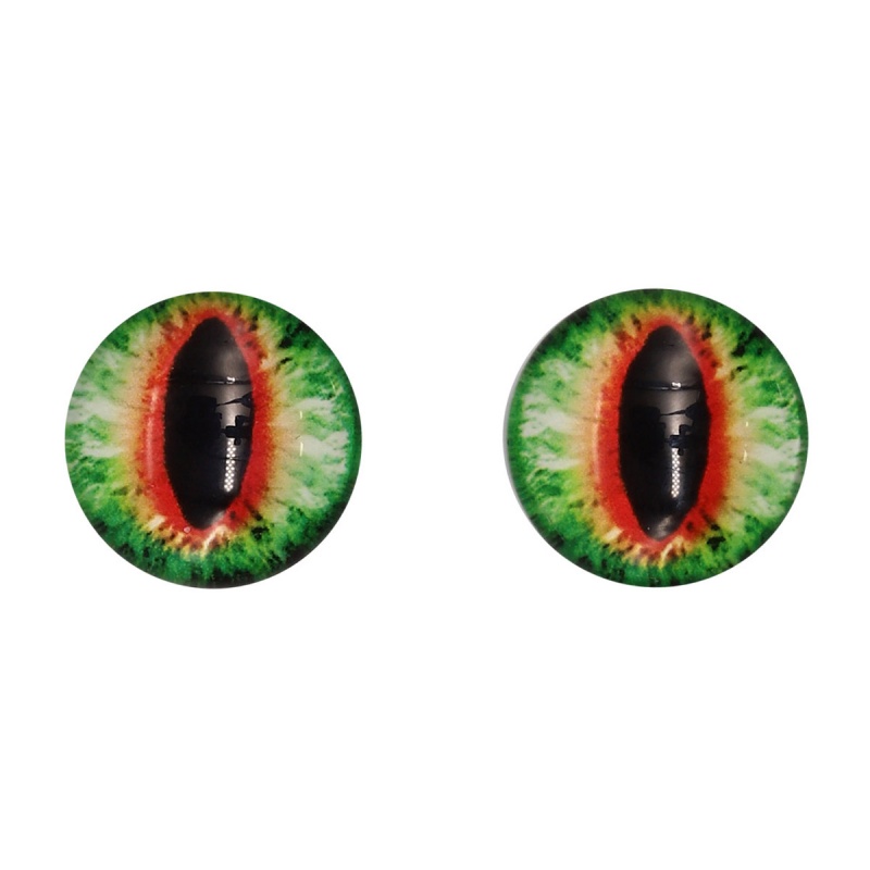 Глаза  16мм с фиксированными зрачками цв. 1-7 зелено-коричневый набор 10шт. за 1шт. 7728288/AR1062														