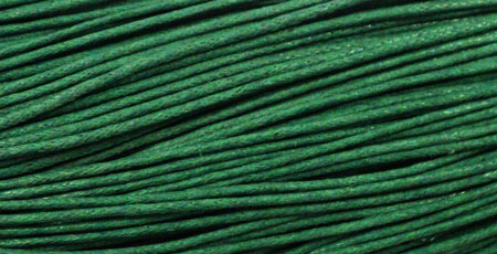Шнур вощеный зеленый d=1,2мм С197 20м за 1 м  