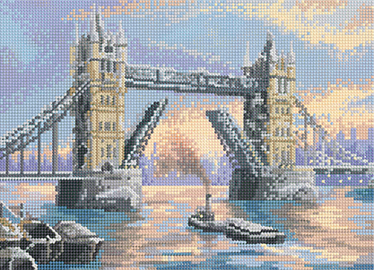 Мозаика "Лондон" БСА3-153 36х26см, круглые стразы в коробке  Наследие БСА3-153														