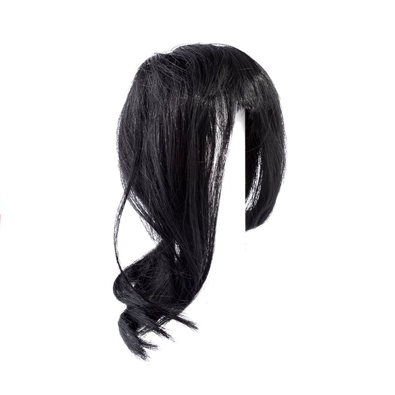 Волосы для кукол П 50 прямые черные 21414