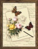 Вышивка крестом RIOLIS  "Бабочки и розы" частичная вышивка, мулине 30*40см