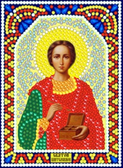 Мозаика "Икона. Святой Пантелеймон" ИМА5-010 12*15см, круглые стразы в пакете  Наследие ИМА5-010														