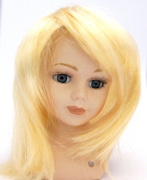 Волосы для кукол П 30 прямые светлые (блонд) П 50(23770)