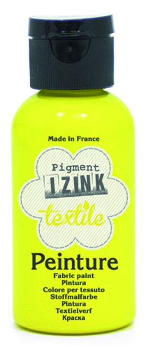 Краска текстильная "ALADINE" желтый 50мл  Франция 80701														