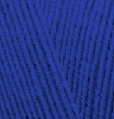 Пряжа "LANAGOLD Fine" 141 синий 5*100 г. 390м 49% шерсть, 51 % акрил  ALIZE 141														