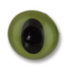 Глаза   7,5 мм с кошачьим зрачком с шайбами, зеленый за 1шт  Gamma CAE-7-5														