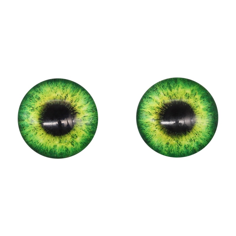 Глаза  16мм с фиксированными зрачками цв. 2-2 зеленый набор 10шт. за 1шт. 7728288/AR1062														