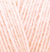 Пряжа "SUPERLANA TIG" 271 жемчужно-розовый 5*100 г. 570м 75% акрил, 25 % шерсть  ALIZE 271														