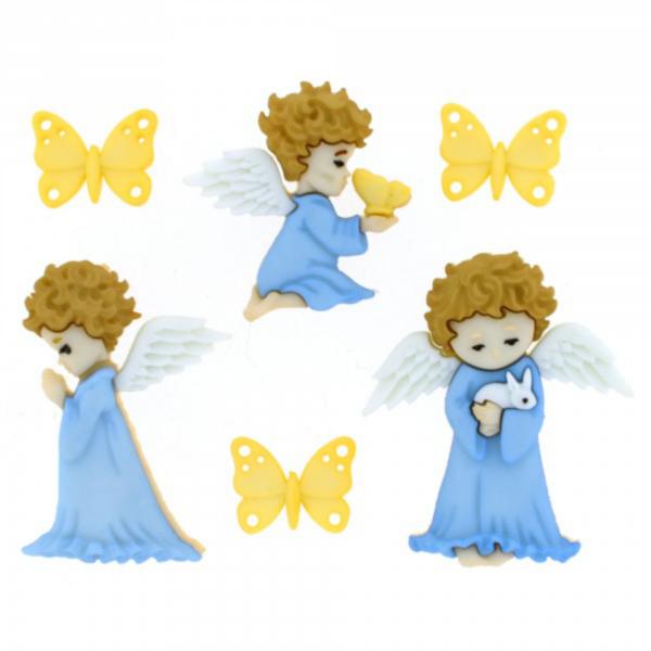 Пуговицы декоративные "Ангелы и бабочки" (набор) 8979														