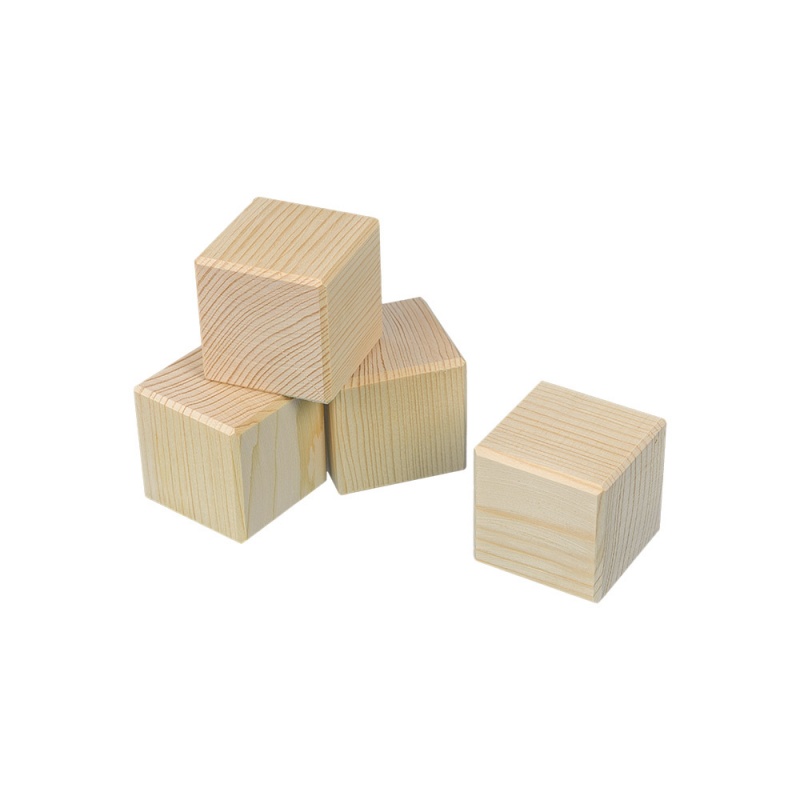 Заготовки деревян. Кубики 5,5*5,5см набор 4шт. за 1шт.  Mr.Carving 9ПР-30														