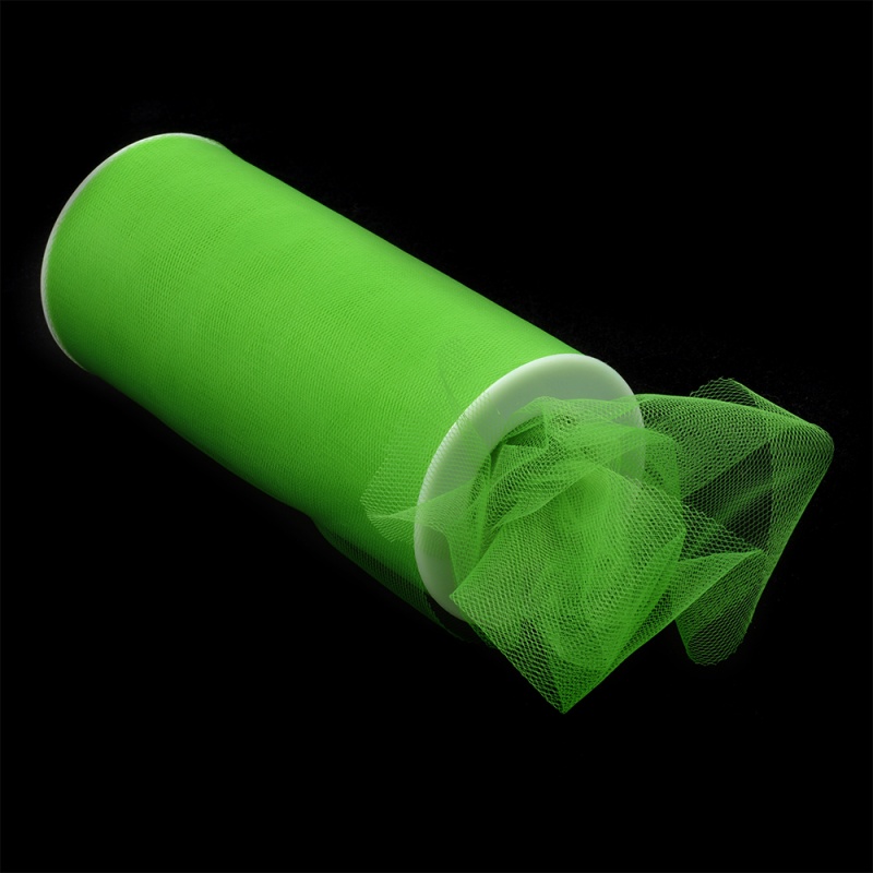 Фатин средней жесткости 26 зеленый в шпульках 150см*22,86м за 1м TBY.C														