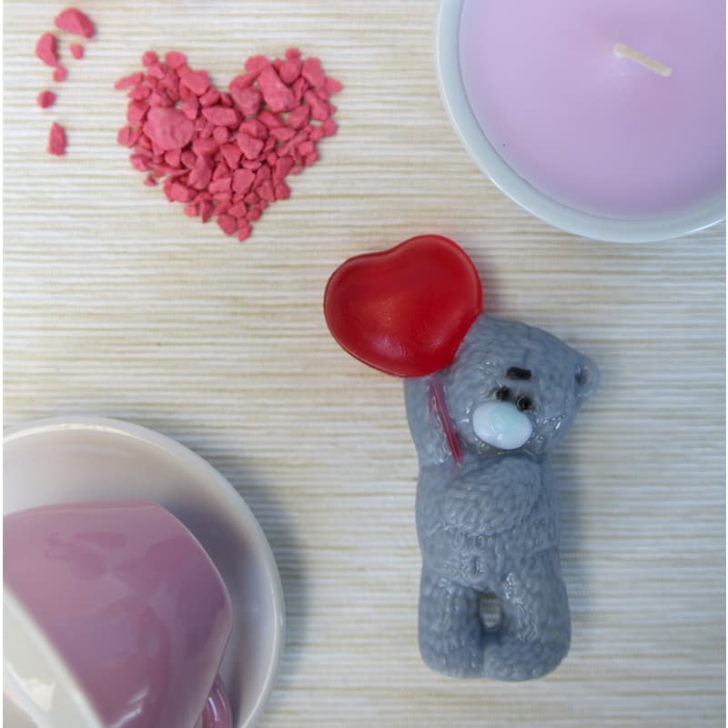 Форма для создания мыла "Медвежонок сидит/стоит с сердечком в обнимку" 3D Выдумщики 544199														
