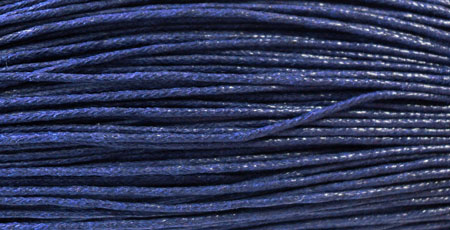 Шнур вощеный т. синий d=1,2мм С196 20м за 1 м