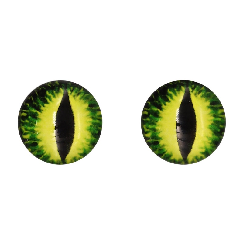 Глаза  16мм с фиксированными зрачками цв. 1-3 желто-зеленый набор 10шт. за 1шт 7728288/AR1062														