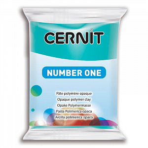Глина полимерная "Cernit № 1" цвет 280 ярко-бирюзовый 56-62гр. CE0900056														