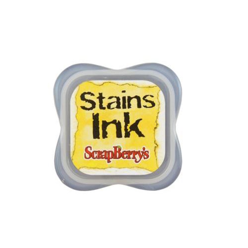 Чернила с эффектом цветовых пятен Stains Ink, цвет желтый  ScrapBerrys SCB1210507								