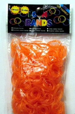 Резинки для плетения LOOM BANDS оранжевый