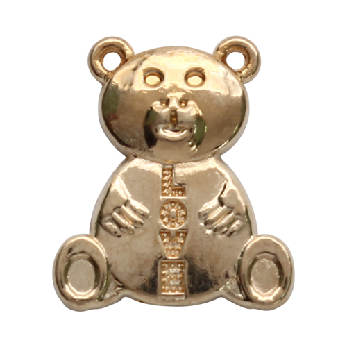 Декор Украшение Медведь клеевые т.золото набор 6шт за 1шт. 7725642/274