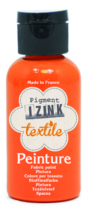 Краска текстильная "ALADINE" оранжевый 50мл  Франция 80702														
